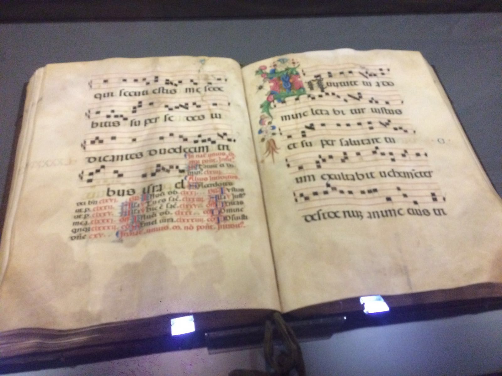 Ancient bible used in conducting mass at the Basilica.